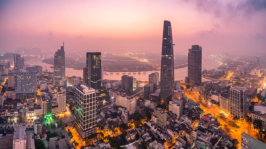 Hình ảnh thành phố Hồ Chí Minh - nhìn từ trên cao
