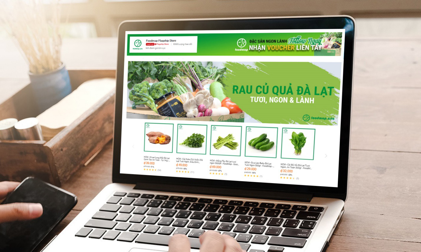 nông sản foodmap trên sàn thương mại điện tử